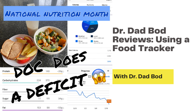 Dr. Dad Bod Reviews: Using a Food Tracker