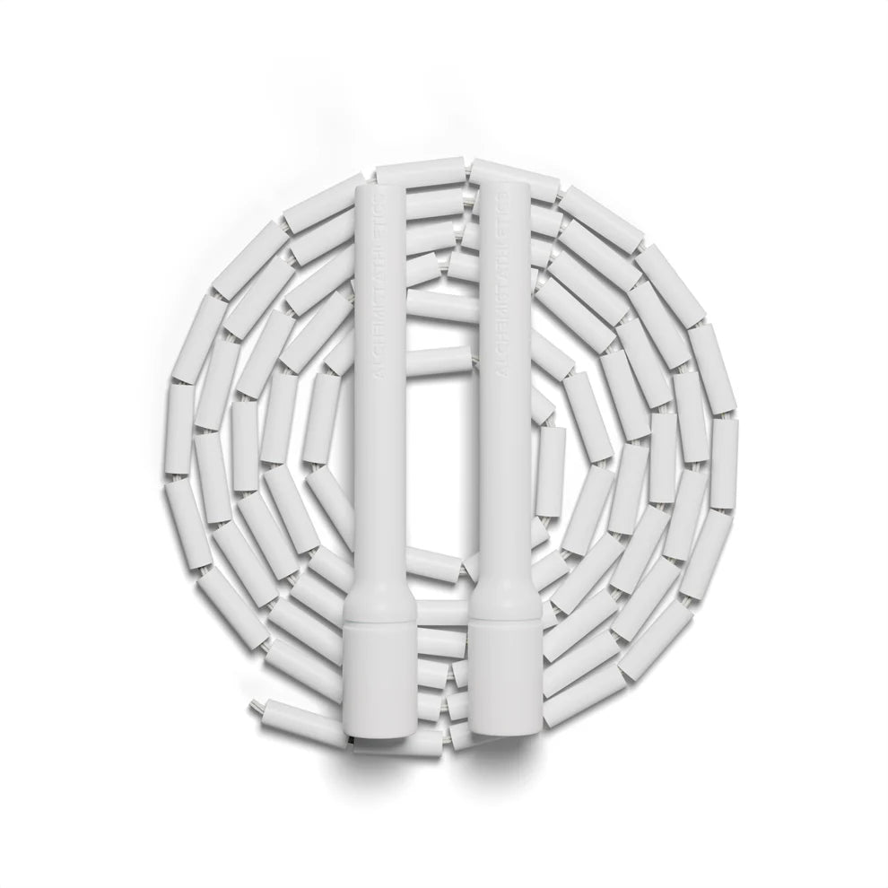 Frost White Beaded Jump Rope