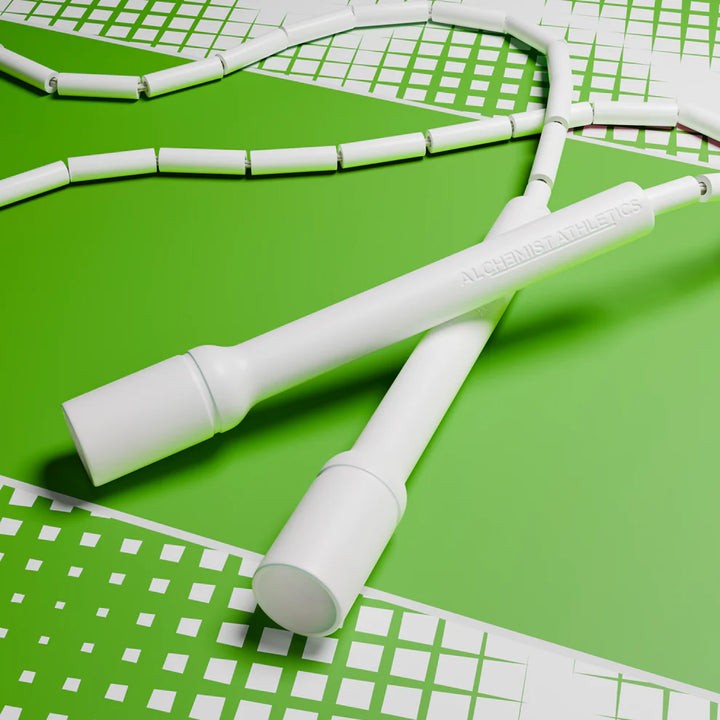 Frost White Beaded Jump Rope