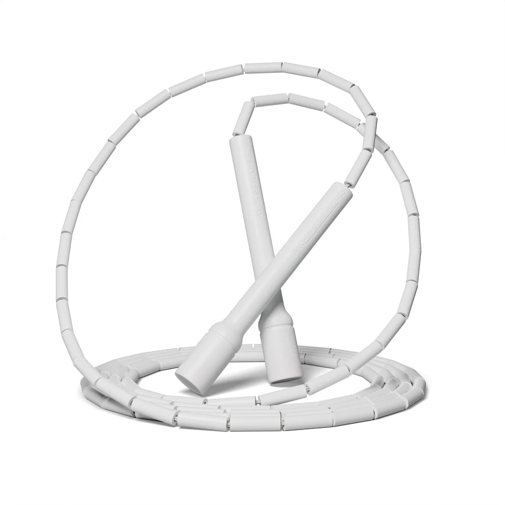 Frost White Beaded Jump Rope