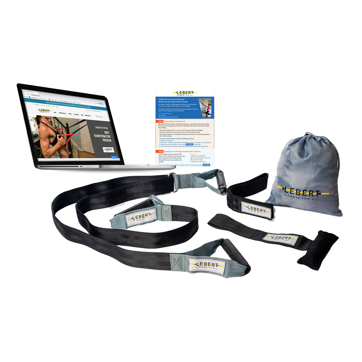 Lebert Fitness HIIT System - Bodyweight Resistance Trainer With Free Mobile App